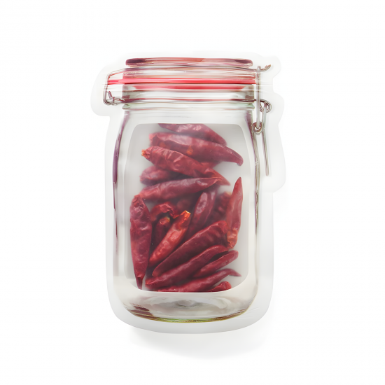 Jar-Shaped Bag Medium - 4 Pcs 